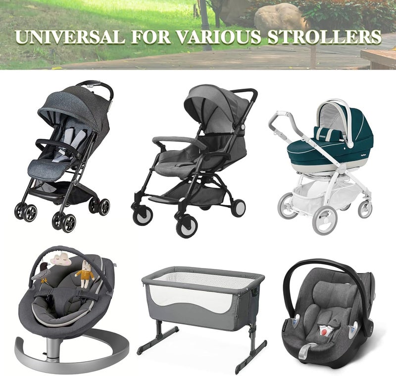 LIHAO Universal Mosquito Net for Stroller, Baby Bug Net with Two-Way Zippers & Storage Bag, Breathable & Foldable Mosquito Nets for Strollers,Car Seat,Bassinet,Cradle (Black) - Image 5